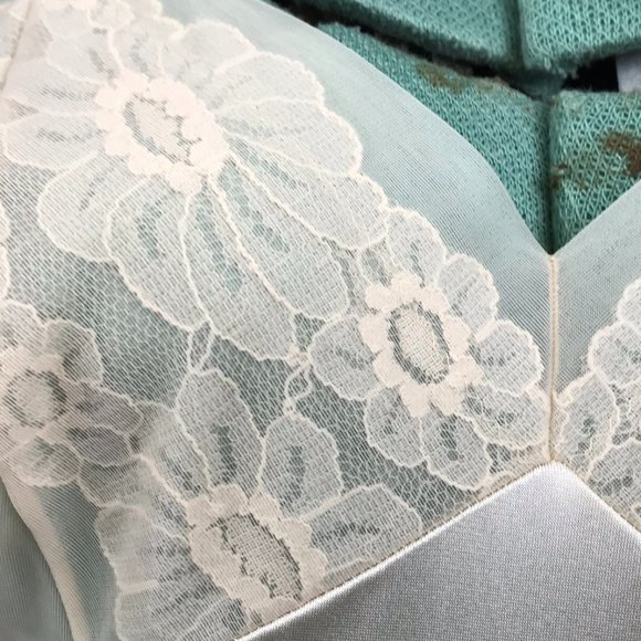 Vintage Full Slip Dress Lace Ivory - Picture 7 of 14